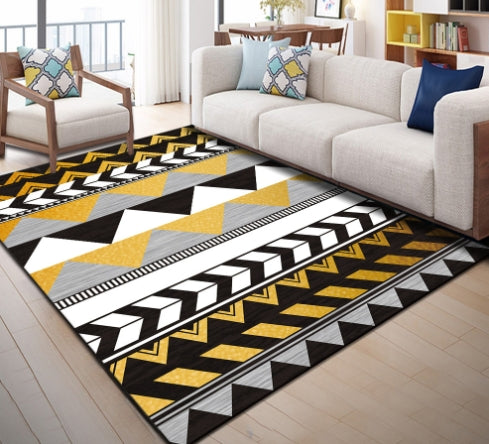 Nordic Rectangular Carpet for Bedroom and Living Room