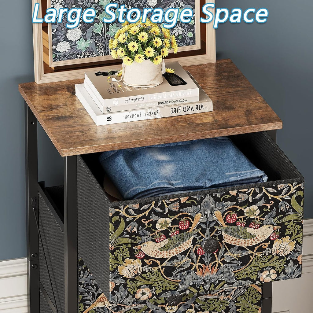 Brown Five Drawer Dresser For Bedroom Organization