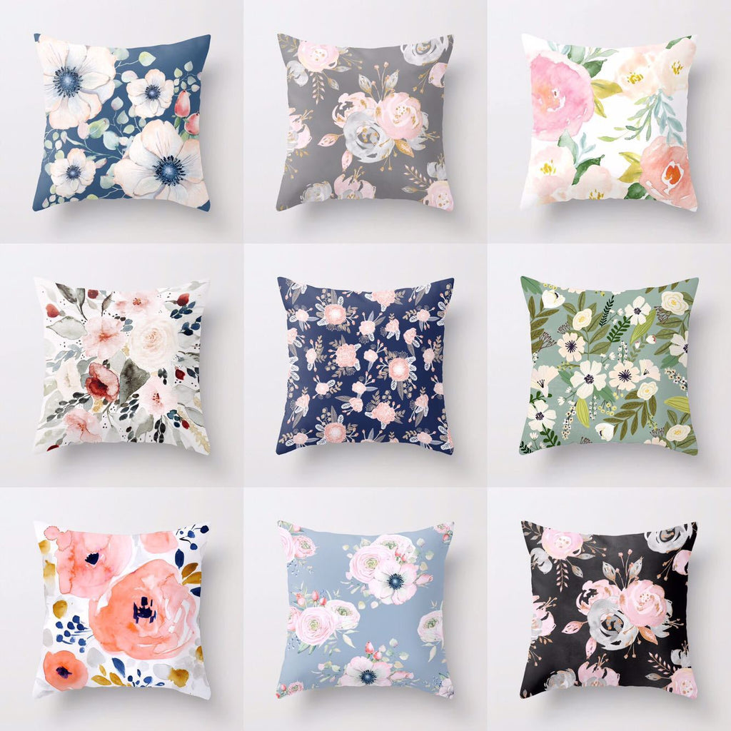 Fashionable Floral Pillowcase for Home and Office