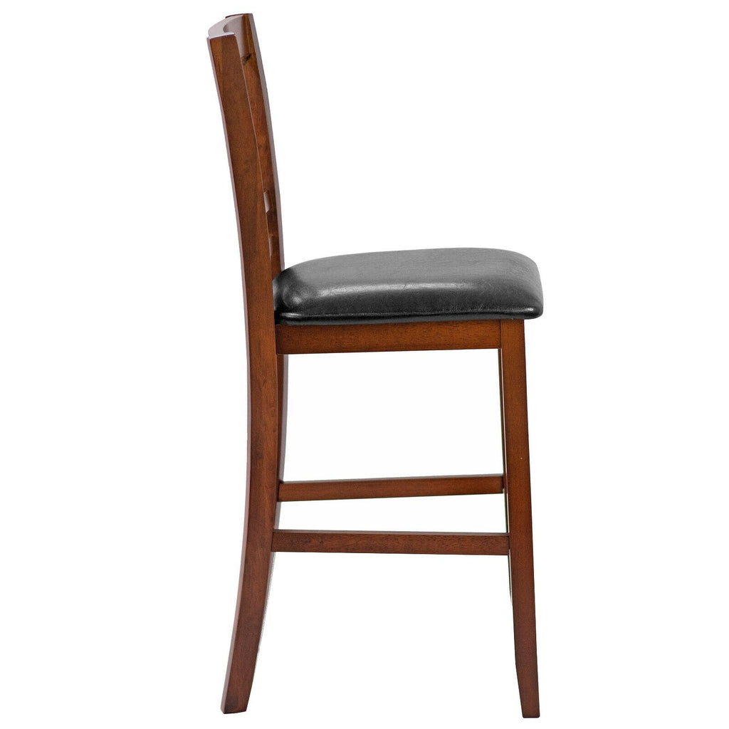 Counter Height Bar Stools 25 Inch - Set of 2 with PU Leather