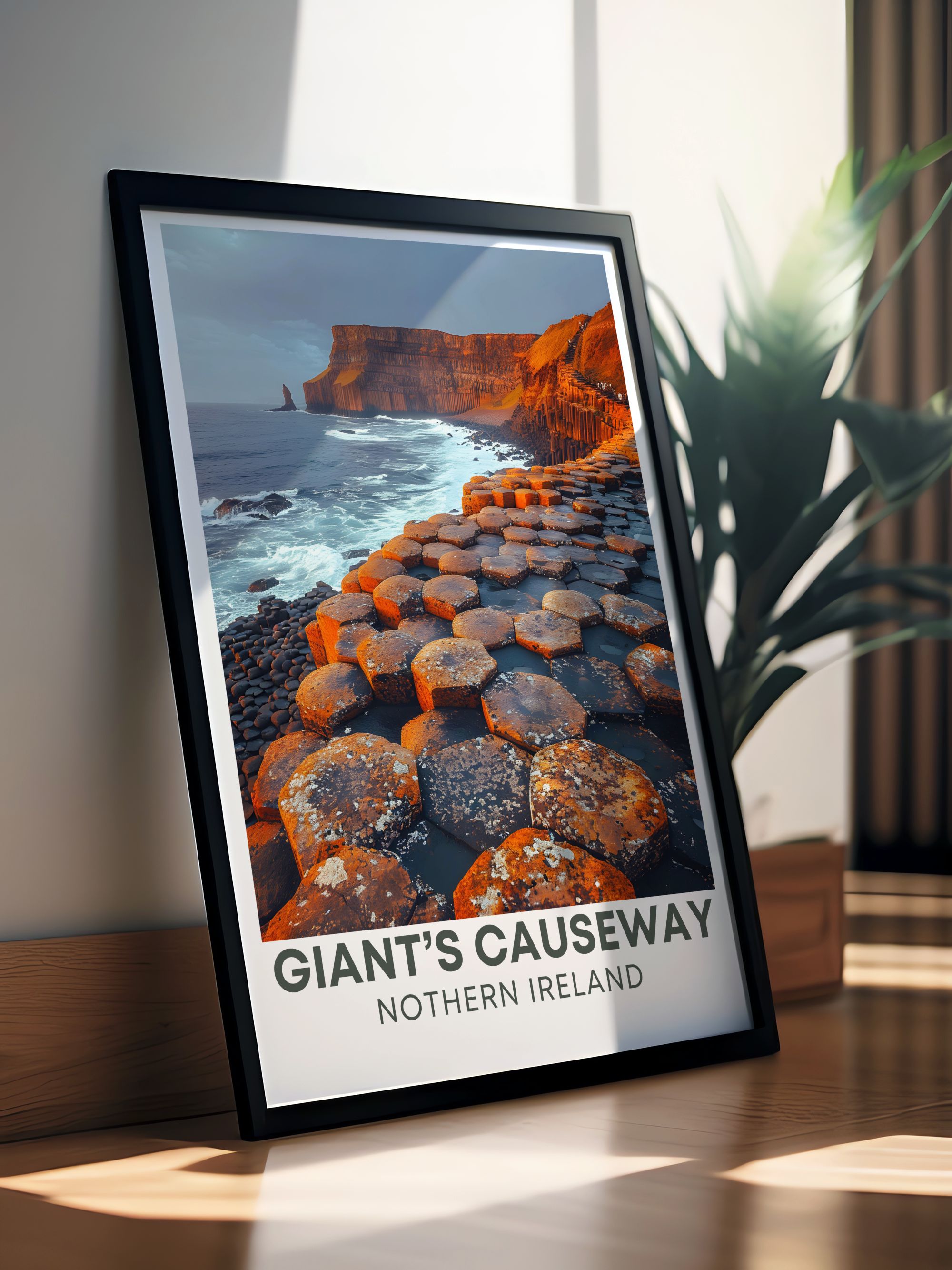 Giants Causeway Canvas Art Basalt Columns Gallery Wall Art Ireland Fine Prints