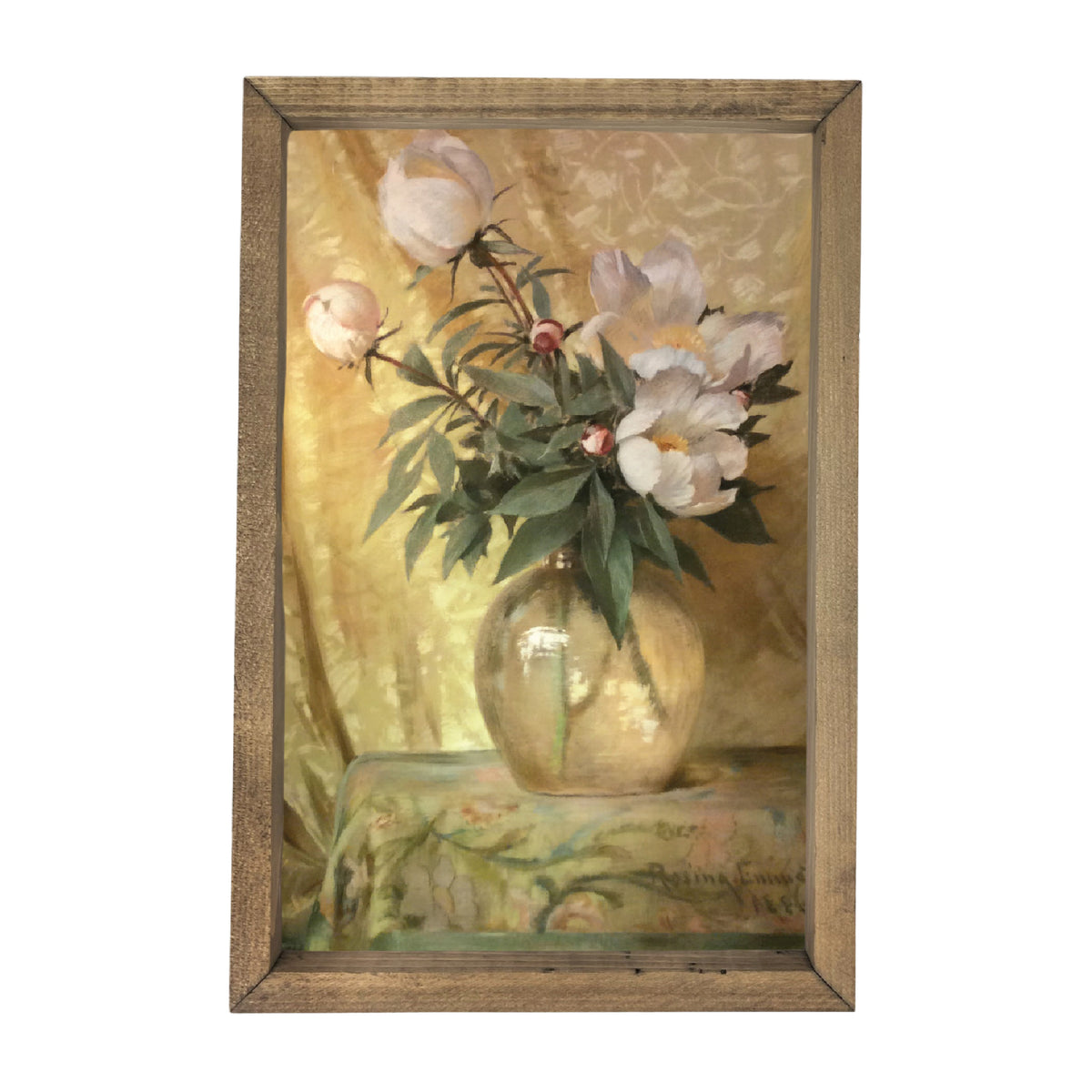Peonies in Vase Framed Art