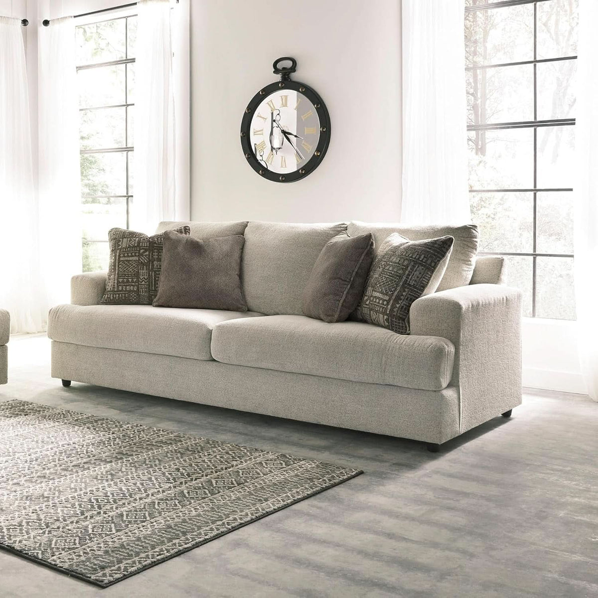Soletren Premium Chenille Queen Sofa Sleeper White