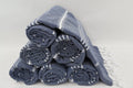 Navy Monaco Turkish Towel – Lightweight Quick Dry Beach & Bath Towel, Luxury Turkish Cotton Spa Towel, Travel & Pool Towel