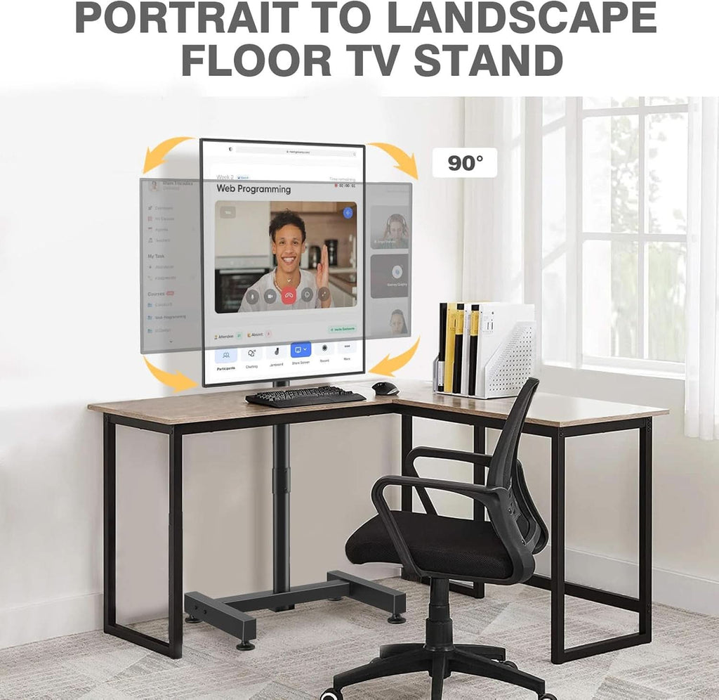 Height Adjustable Television Floor Stand 13-50 Inches