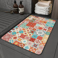 Retro Non-Slip Bath Mat with Quick-Dry Technology