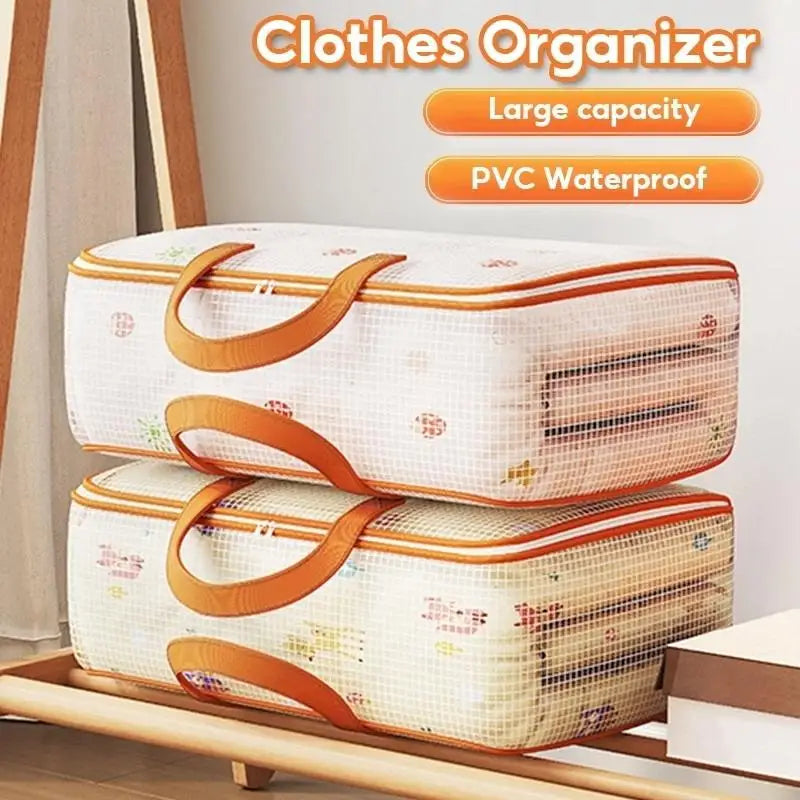 New Transparent Storage Bag Large Capacity Comforter Bag Waterproof Storage Comforter Storage Bag PVC Waterproof