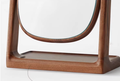 Solid wood makeup mirror desktop rotating dressing mirror bedroom modern minimalist dressing table small mirror