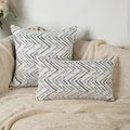 Soft Pillow Cover with Broken Line Pattern for Comfort