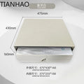 Luxury Leather Safe for Home Organization Bedroom Walk-in Closet Nightstand with Fingerprint Lock Drawer Style Security