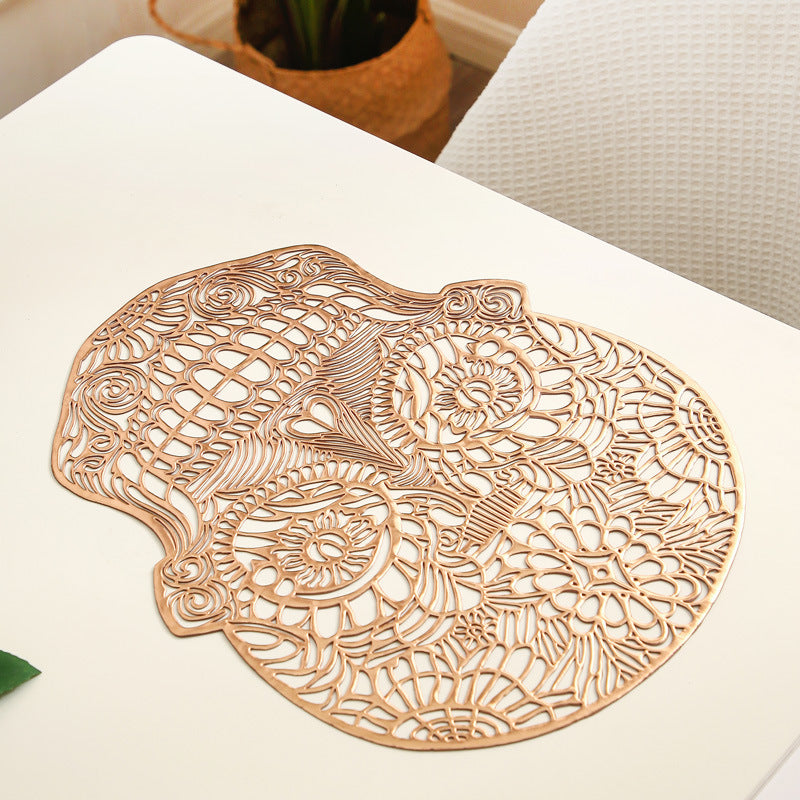 Skull Hollow PVC Placemat - Non-slip & Washable Decor