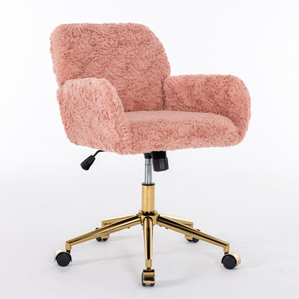 A&A Furniture Office Chair with Golden Metal Base