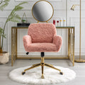 A&A Furniture Office Chair with Golden Metal Base