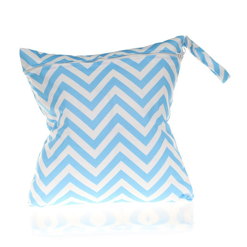 Wave Pattern Diaper Bag and Storage Pouch