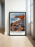 Giants Causeway Canvas Art Basalt Columns Gallery Wall Art Ireland Fine Prints