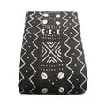 Mud Cloth Textile | Oversize Throw Blanket Black