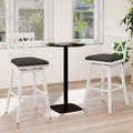 Counter Height Swivel Bar Stools with Upholstered Seat