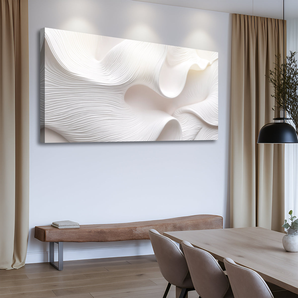 Minimalist Waves Wall Art II