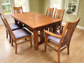 Mission Quarter Sawn Oak Dining Table and Chairs Set (2 Colors Available)