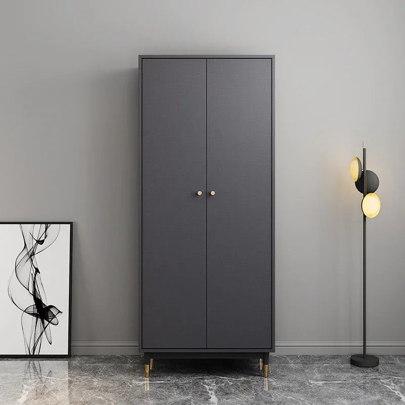 Custom Black Wood Bedroom Furniture Clothes Closet Cabinet Organizer and Storage Organization Wardrobe with Drawer