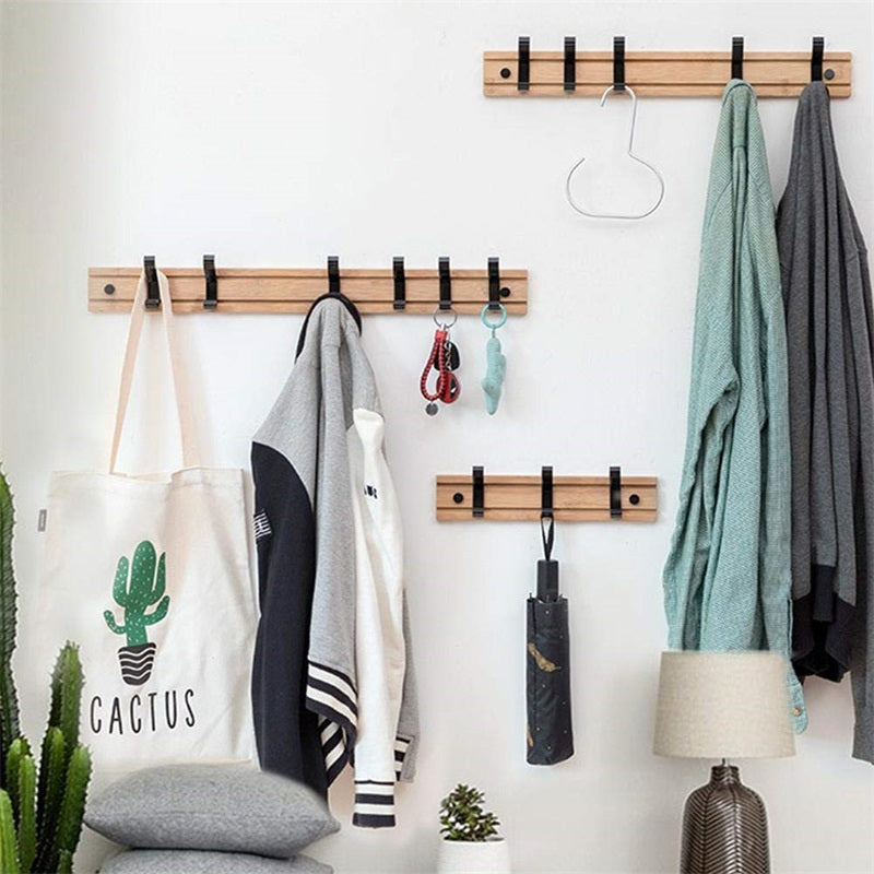 Bamboo Coat Rack and Hanger for Bedroom or Living Room