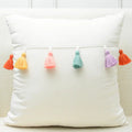 Soft Square Tassel Cushion Cover for Home Decor (1pc)