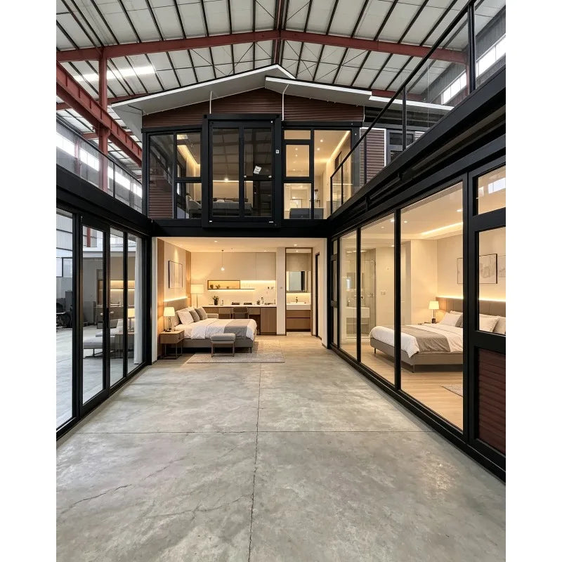 Luxury Tiny Home Expandable Container Houses 2 3 Bedroom Wooden Prefabricated House Garden Rooms 20ft 40ft Prefab Mobile House