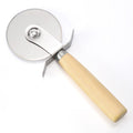 Stainless Steel Pizza Cutter with Wooden Handle