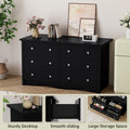 Black Premium Bedroom Dresser With Storage Drawers