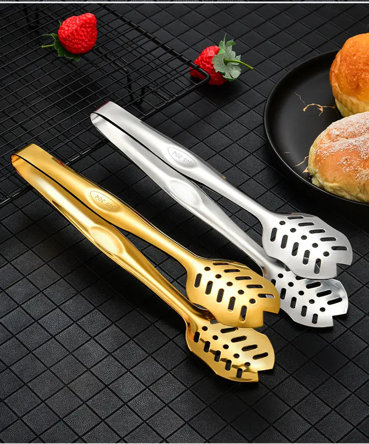 Stainless Steel Steak Clamp Food Clips for Kitchen Use