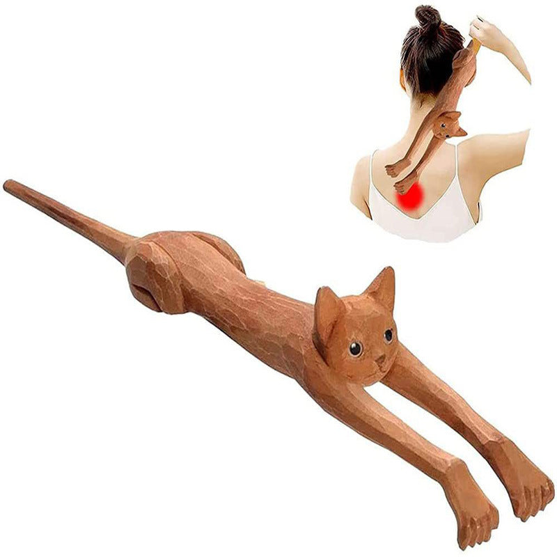 Cat Shape Back Scratcher Adult Cat Dog Pet Back Scratching Massage