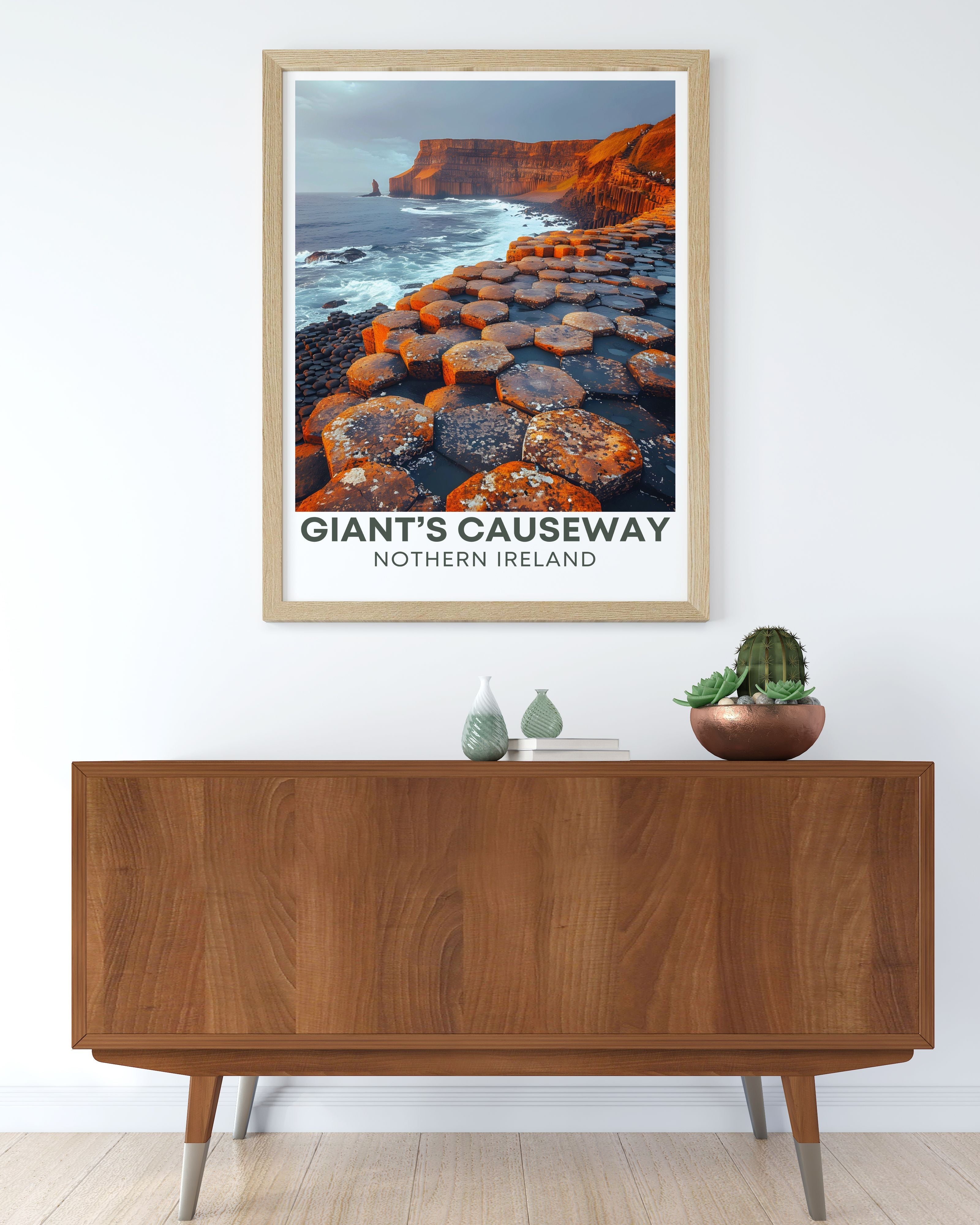 Giants Causeway Canvas Art Basalt Columns Gallery Wall Art Ireland Fine Prints