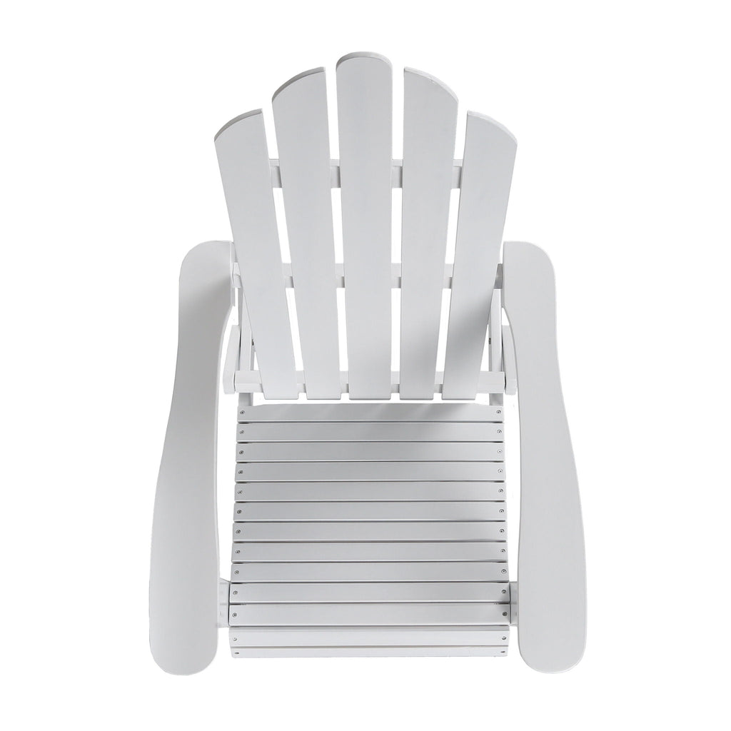 Aurascape Outdoor Acacia Wood Foldable Adirondack Chair