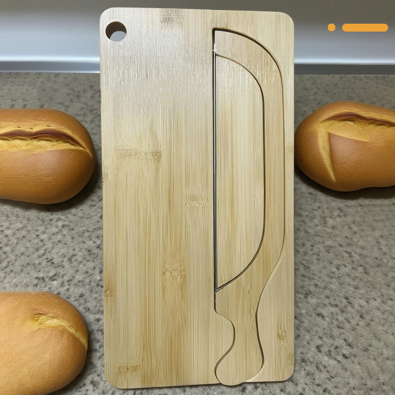 Bread cutting set bread toast slice cutting board baguette slice knife