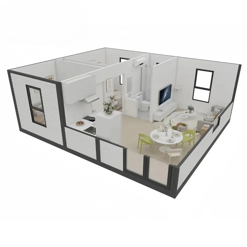 Customized Luxury Expandable Container House Prefab Modular Home 20ft Fast Build Portable Villa House For Africa Market