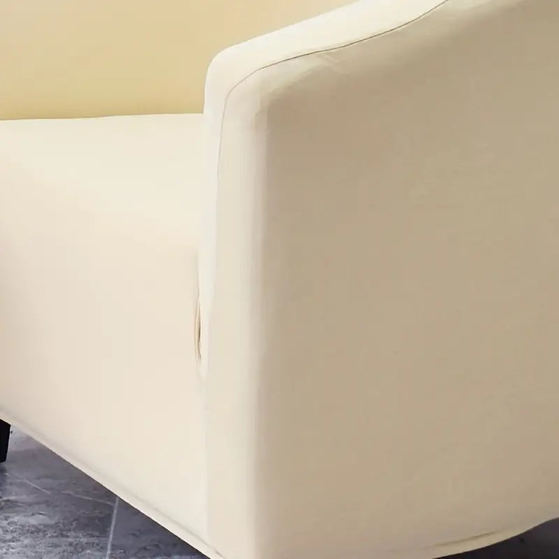 Stretch Spandex Club Chair Slipcover - Cream Color