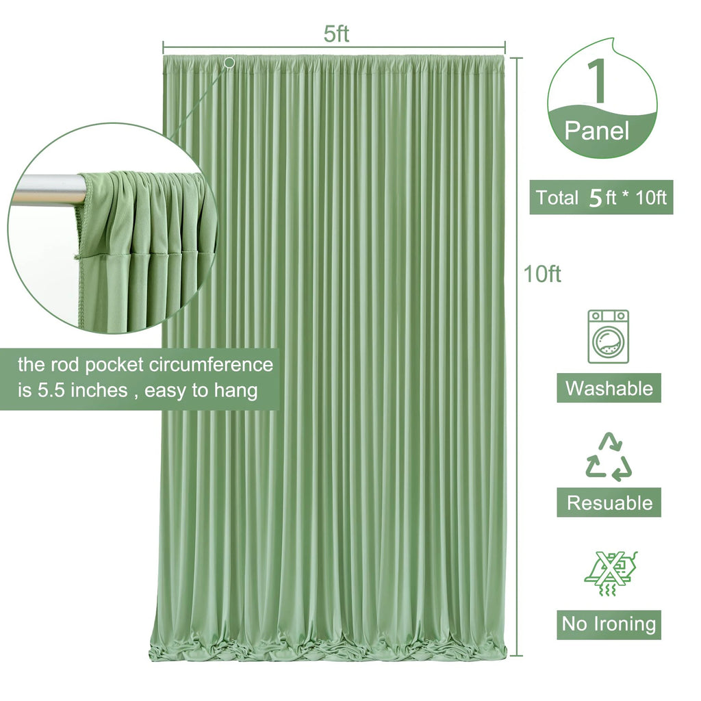 White Backdrop Curtains for Parties - White Wedding Backdrop for Baby Shower Birthday Photo Home Party Curtains Backdrop 1 Panel