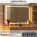 Vanity Desk With Mirror Illumination 43.5 Inch Bedroom