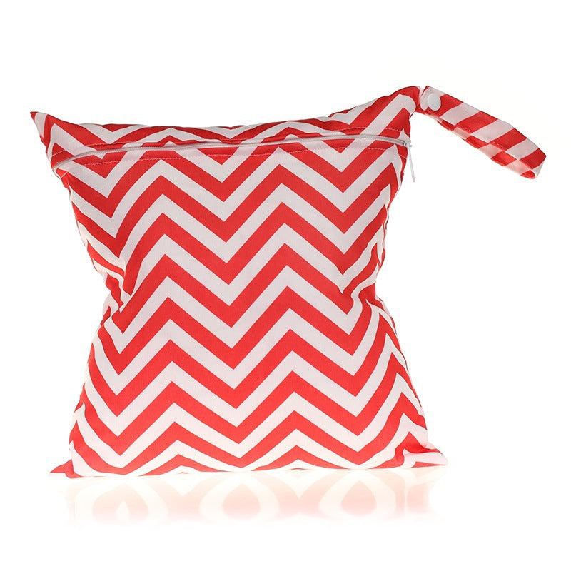 Wave Pattern Diaper Bag and Storage Pouch