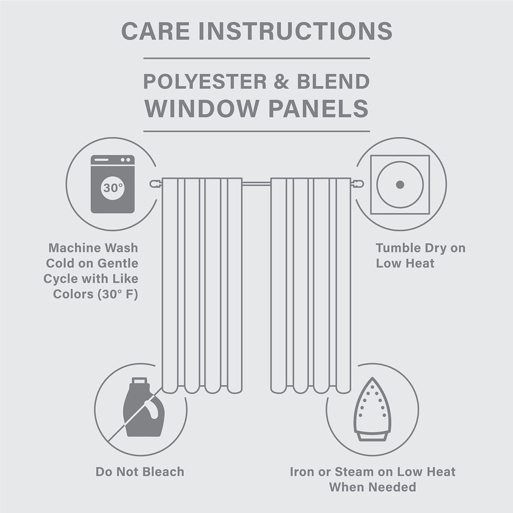 Solid Crushed Curtain Panel Pair (2 Pcs Window Panels)