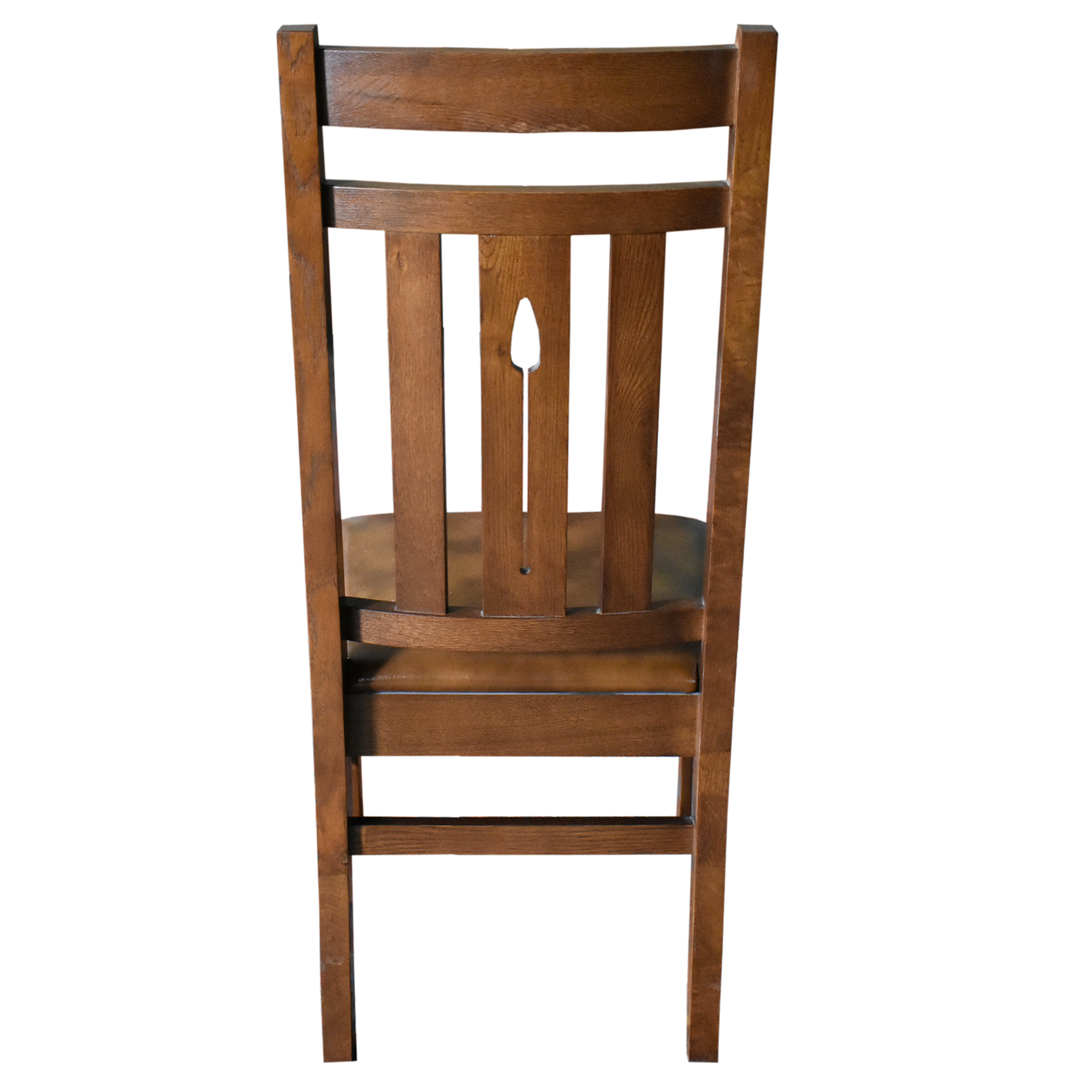 Mission Quarter Sawn Oak 2 Leaf Round Dining Table Set w/ 6 Chairs