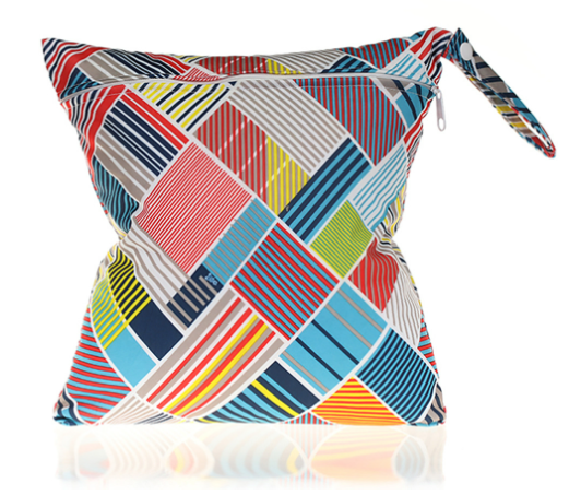 Wave Pattern Diaper Bag and Storage Pouch