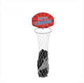 Wall-Mounted Basketball Hoop Hamper