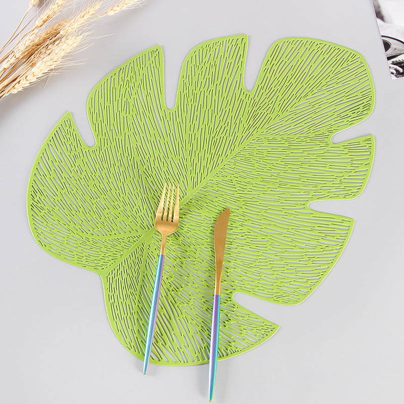 Luxury Heat Insulation Banana Leaf Table Mat - PVC Decor