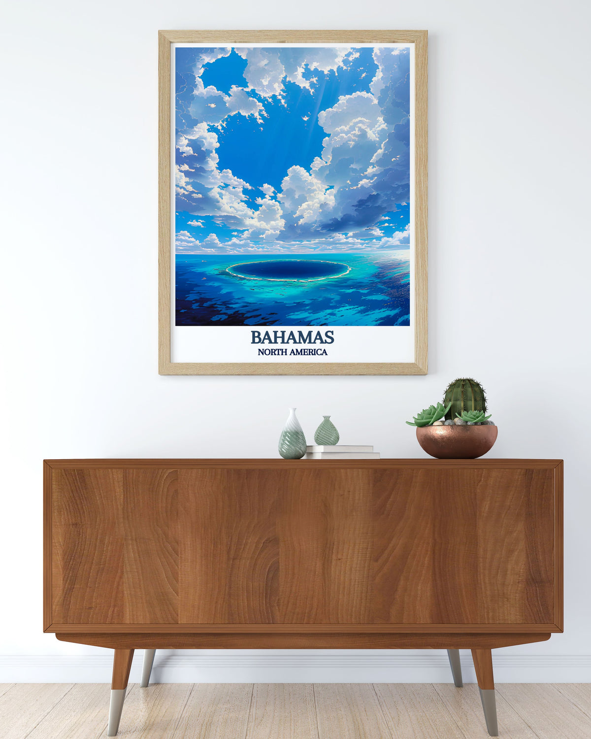 Bahamas Art Collection - Blue Hole Home Decor - North America Canvas Art