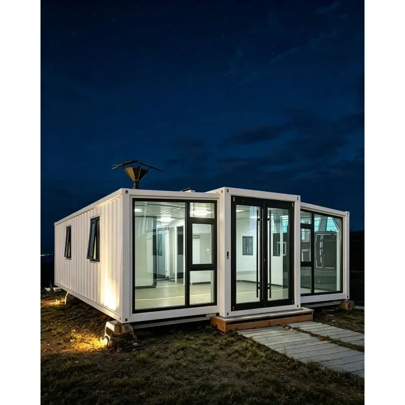 Luxury Tiny Home Expandable Container Houses 2 3 Bedroom Wooden Prefabricated House Garden Rooms 20ft 40ft Prefab Mobile House
