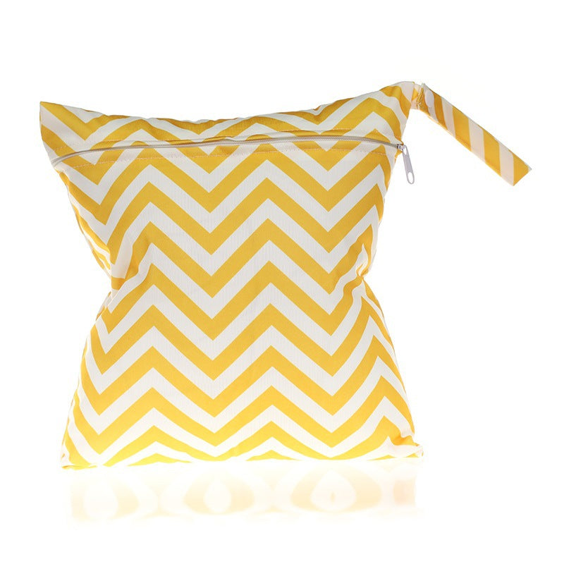 Wave Pattern Diaper Bag and Storage Pouch