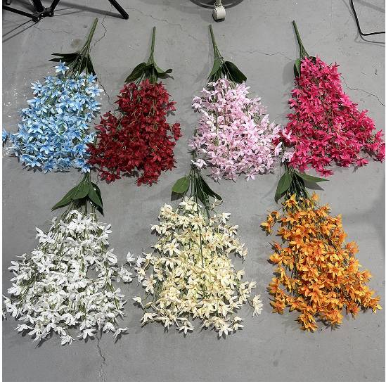 Artificial Silk Orchid for Wedding Decor (Single Piece)