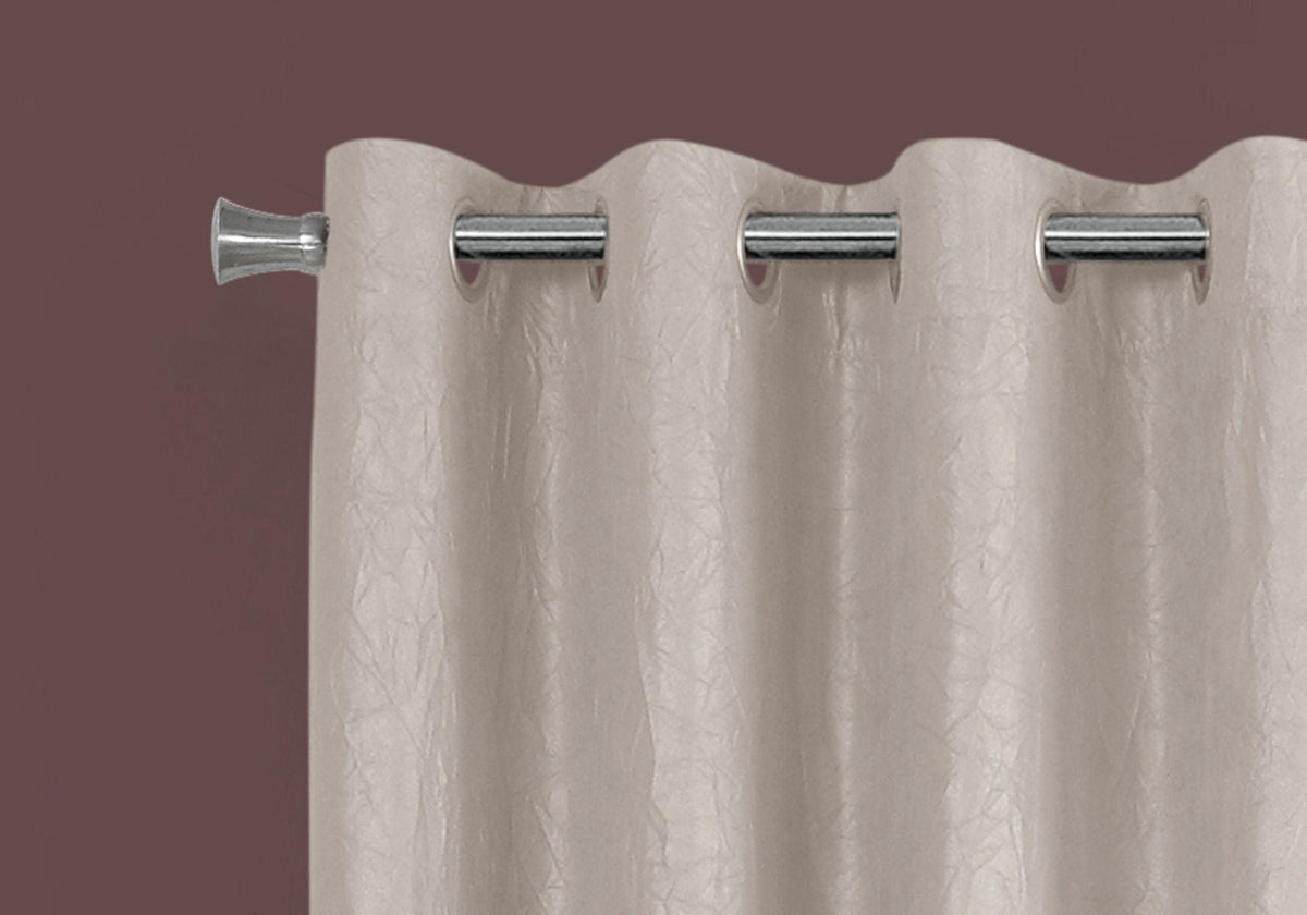 2 Pieces Set Room Darkening Curtain Panels with Grommet - Contemporary Style