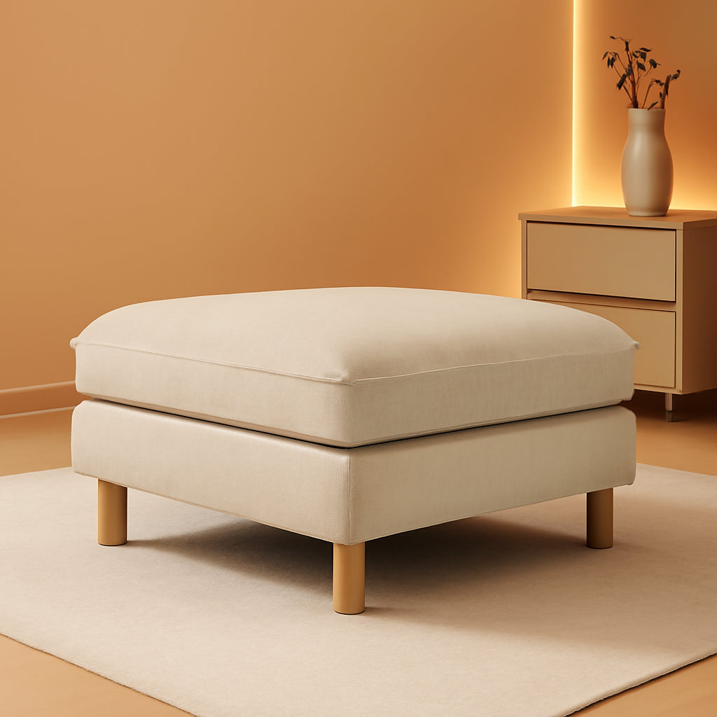 Beige Oversized Sectional Sofa For Spacious Living